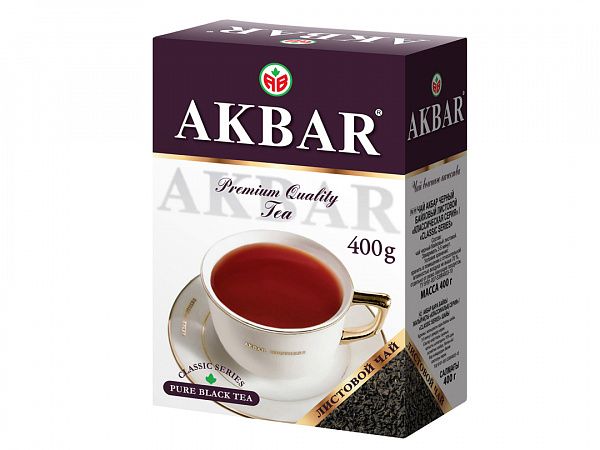 Акбар чай черный Akbar Premium листовой 400г