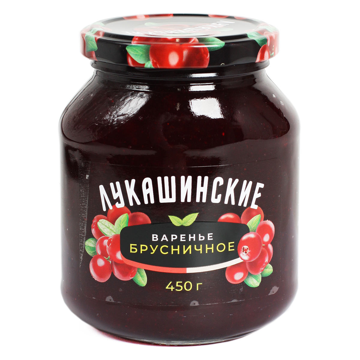 Лукашинские варенье брусничное 450г