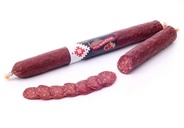 Колбаса сырокопченая Итальянская Брестский МК