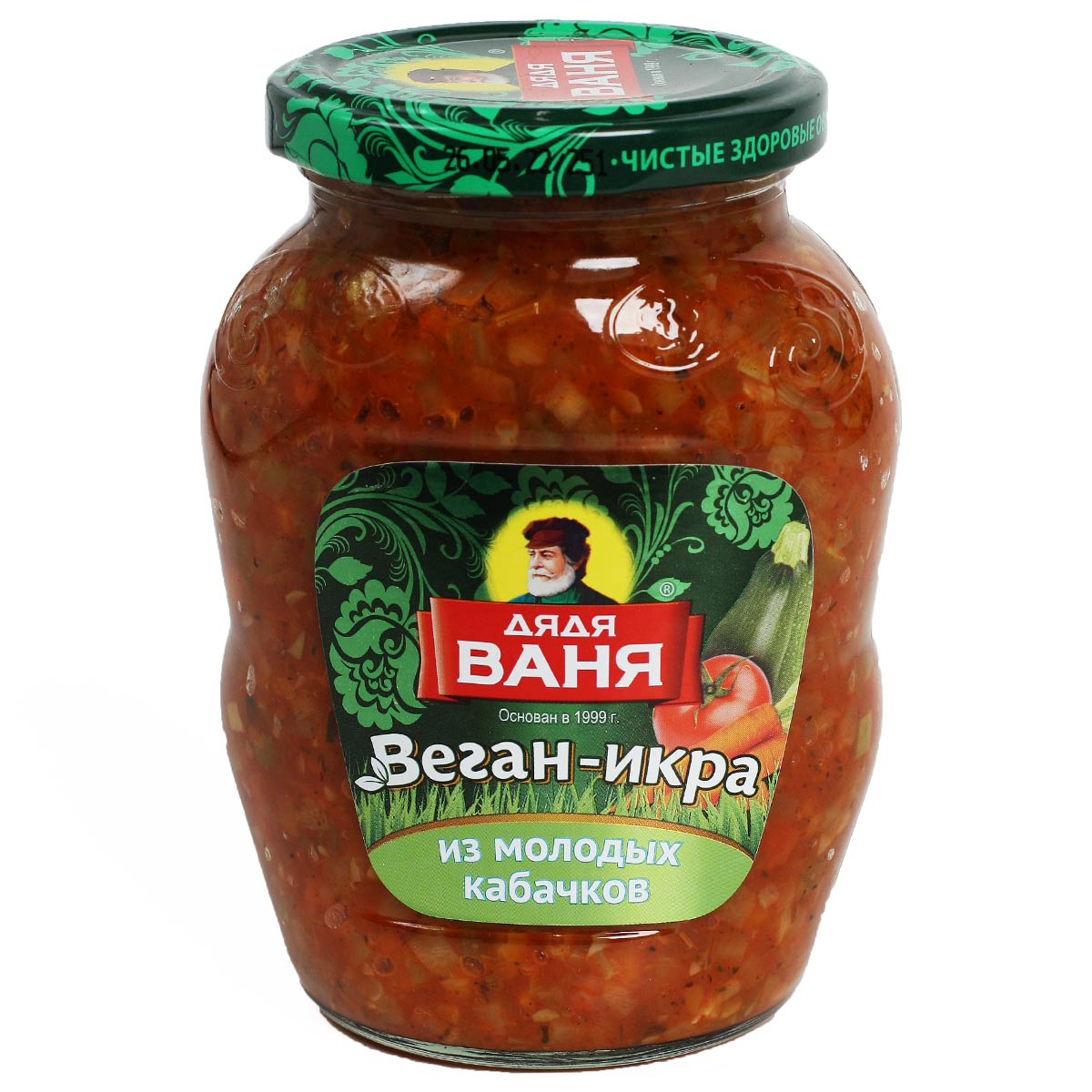 Веган-икра из молодых кабачков Дядя Ваня 350г Веган-икра из молодых кабачков Дядя Ваня 350г