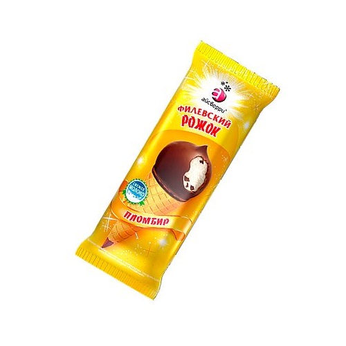 АЙСБЕРРИ мороженое Пломбир Филевский рожок 60г