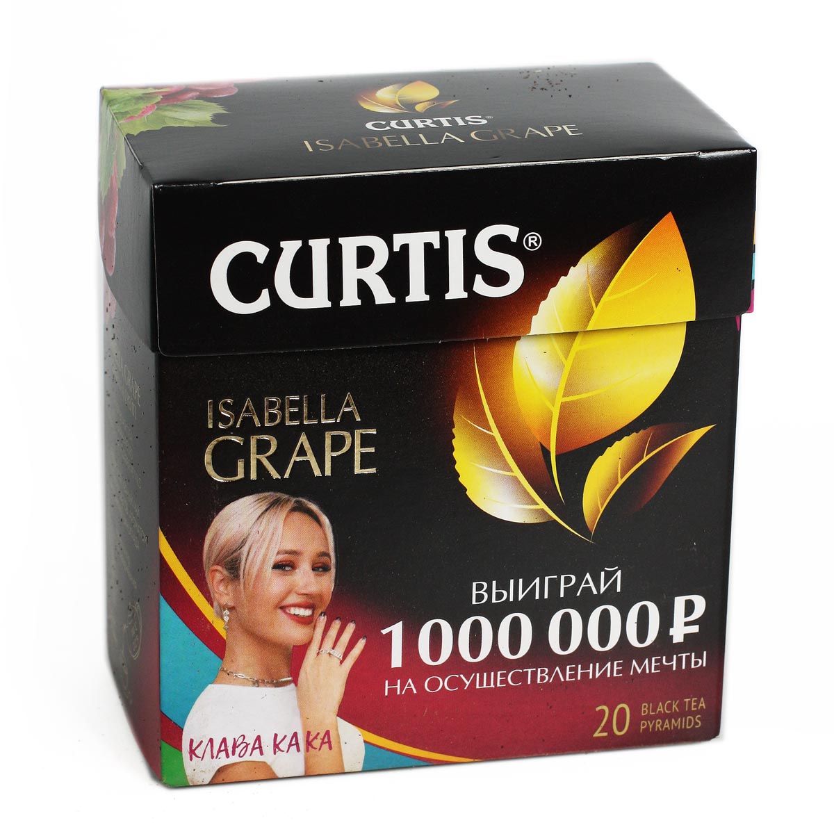 CURTIS чай черный Isabella Grape 20пак пирамидок 36г CURTIS чай черный Isabella Grape 20пак пирамидок 36г