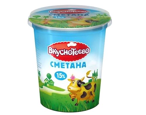ВКУСНОТЕЕВО Сметана 15% 300г