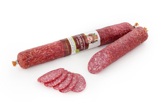 Колбаса сырокопченая оригинальная Сервелат Новый Гродненский МК