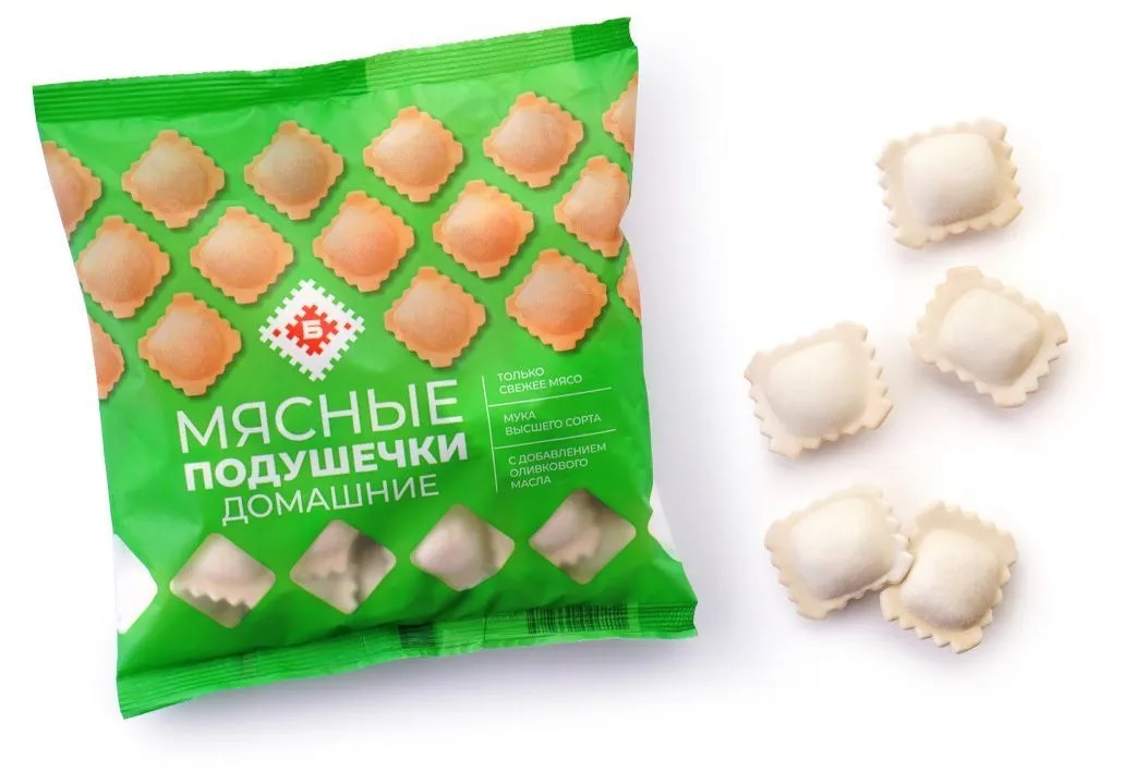 Пельмени мясные подушечки Домашние 430г Брестский МК