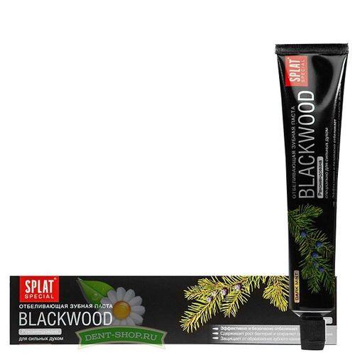 SPLAT SPECIAL BLACK WOOD зубная паста 75мл SPLAT SPECIAL BLACK WOOD зубная паста 75мл