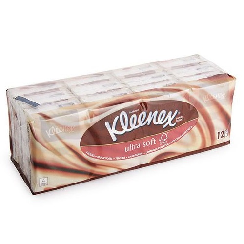 KLEENEX платочки ULTRA SOFT 4слоя 12 X 10шт