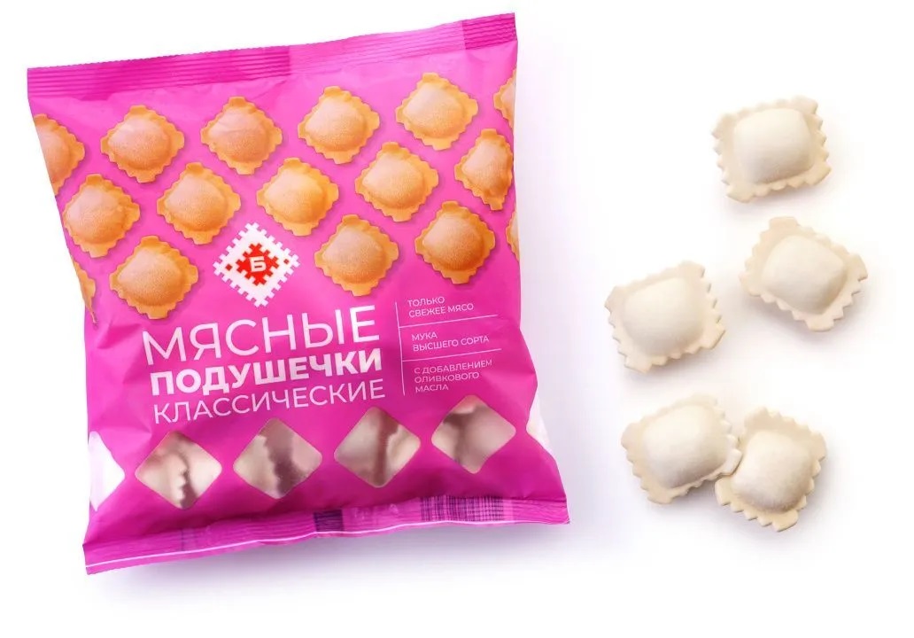 Пельмени мясные подушечки Классические 430г Брестский МК