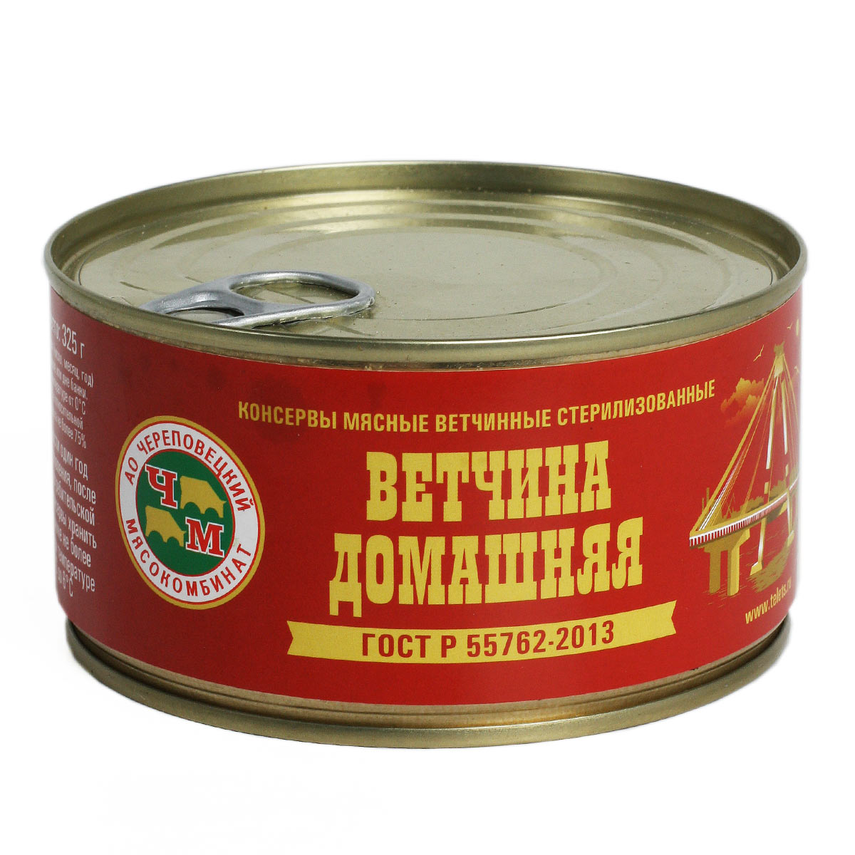 Ветчина домашняя из свинины АО Череповецкий мясокомбинат 325г