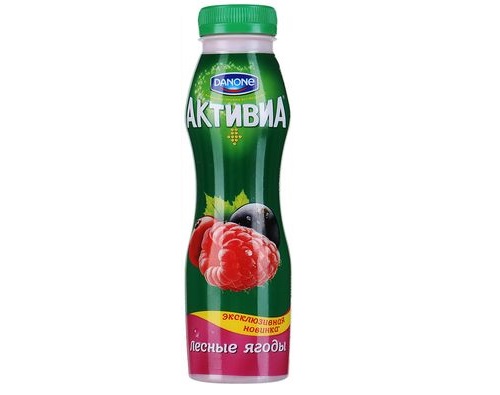 АКТИВИА йогурт питьевой лесные ягоды 2.1% 290г 
