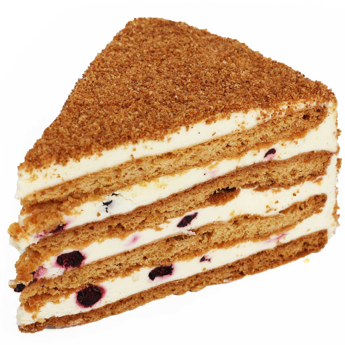 Пирожное Медовик с черникой пекарня Бриошь 100г