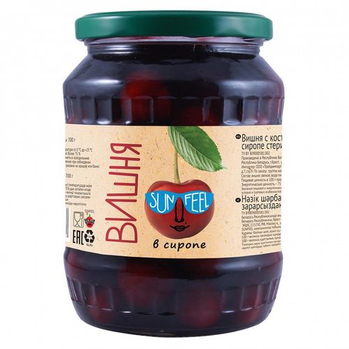 SunFeeL Вишня в сиропе 720г 