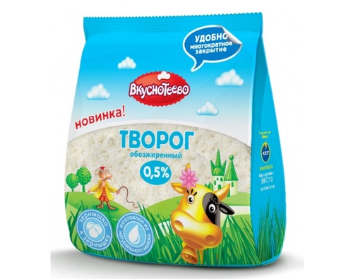 ВКУСНОТЕЕВО творог 0.5% 200г 