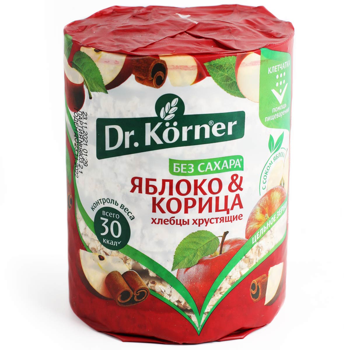 Доктор Корнер хлебцы яблоко корица Dr.Corner 90г Доктор Корнер хлебцы яблоко корица Dr.Corner 90г
