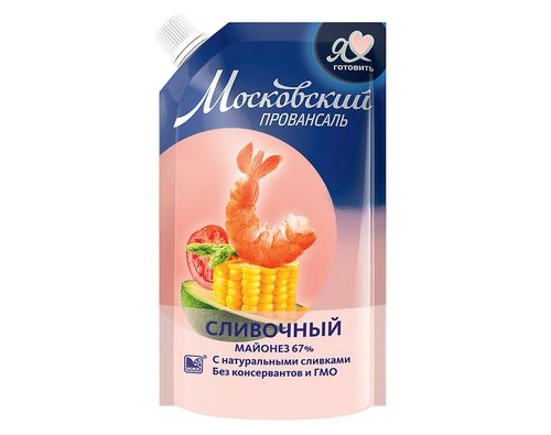 МОСКОВСКИЙ ПРОВАНСАЛЬ Майонез Сливочный 390мл МОСКОВСКИЙ ПРОВАНСАЛЬ Майонез Сливочный 390мл