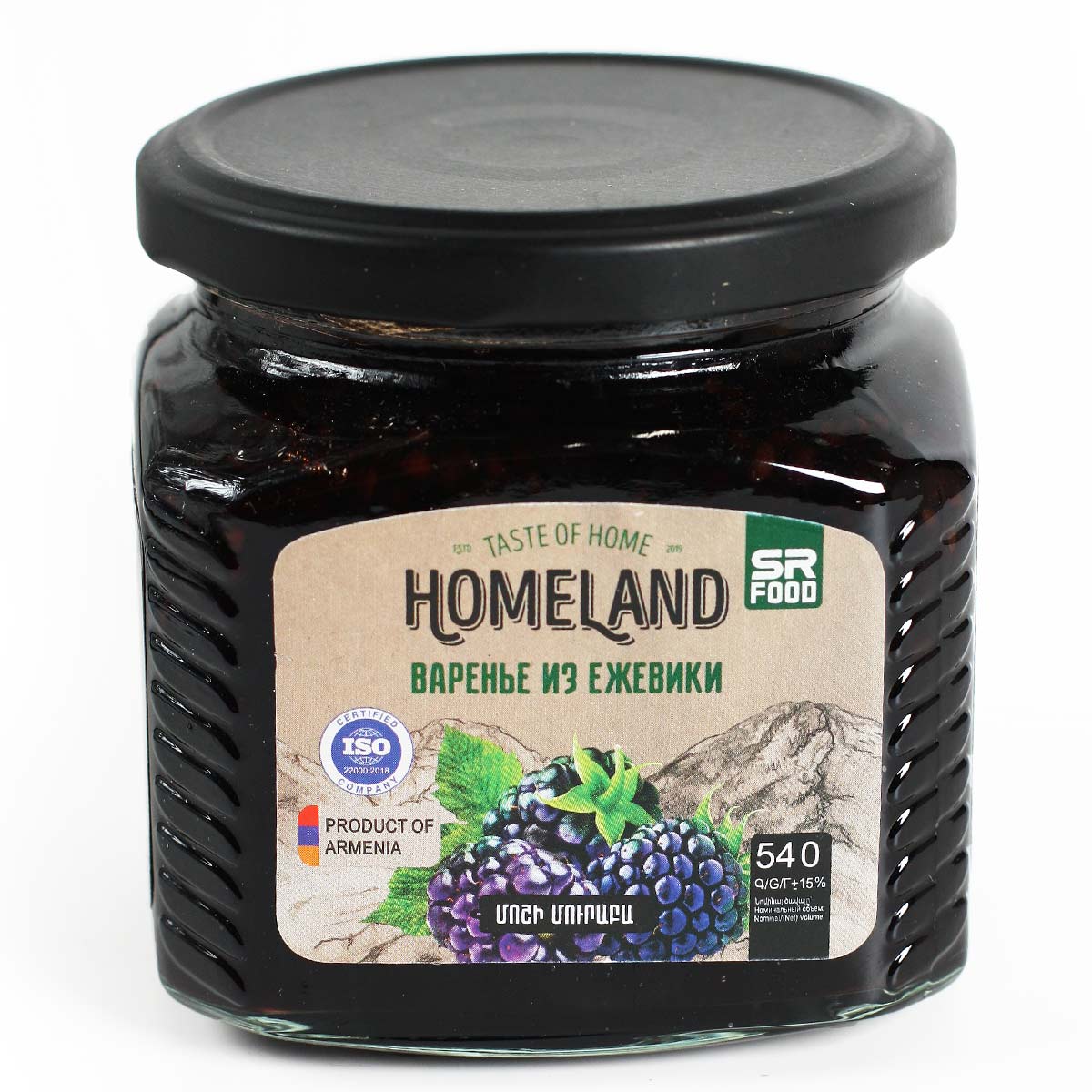 Варенье из ежевики HOMELAND 540г