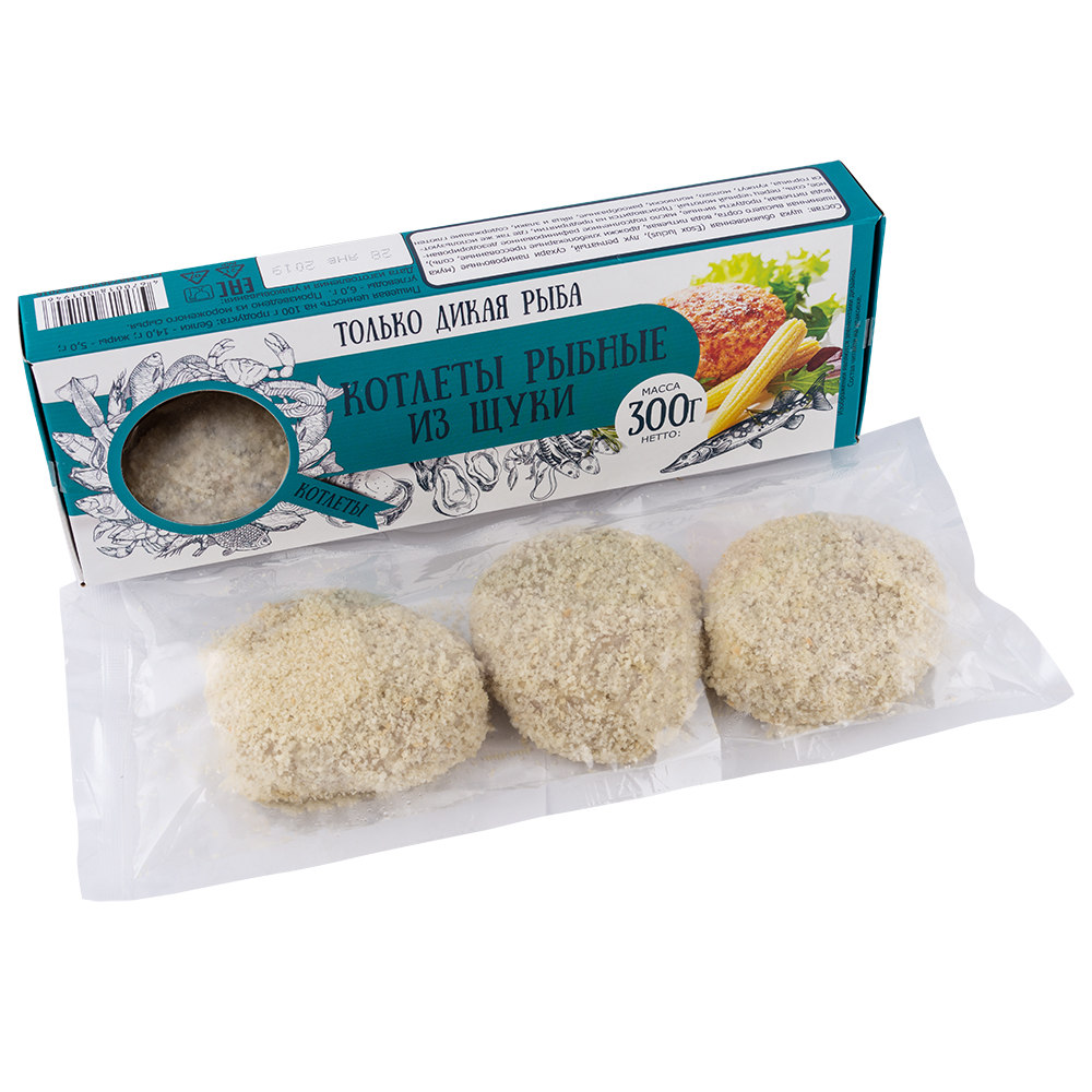 Рыбные котлеты из щуки Дон Креветон 300г