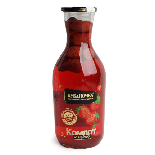 Компот из Клубники Кубаночка 1л