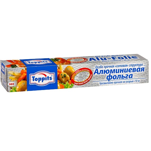 TOPPITS фольга в рулоне 10м,X29см особо прочная TOPPITS фольга в рулоне 10м,X29см особо прочная