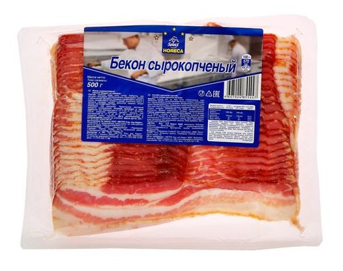 HORECA SELECT Бекон с/к в нарезке, 500г 