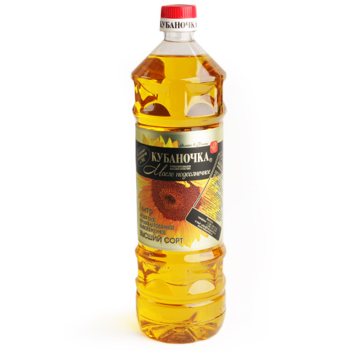 Масло Кубаночка нерафинированное 1л