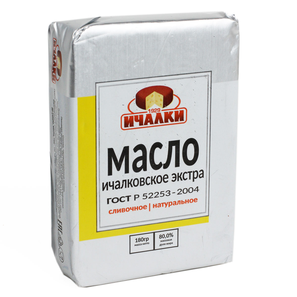Масло сливочное экстра 80% Ичалки 180г