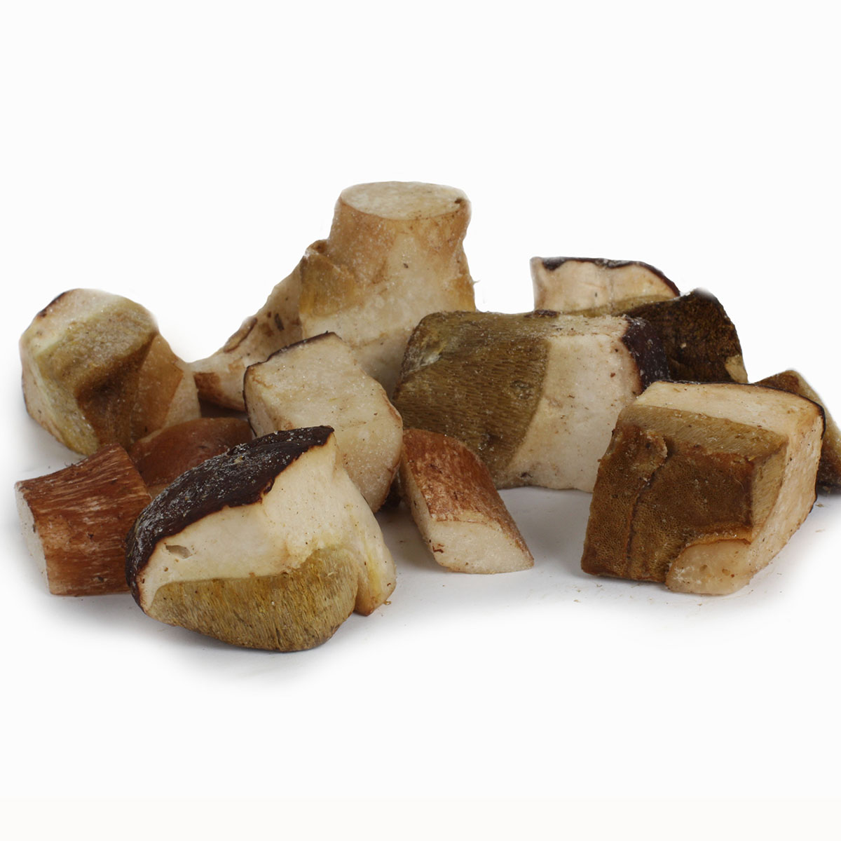 Белые грибы замороженные крупные кубики