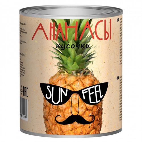 SunFeeL АНАНАСЫ кольца 580мл SunFeeL АНАНАСЫ кольца 580мл
