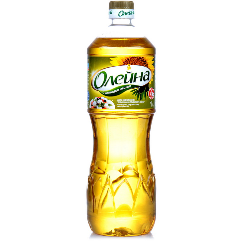 Олейна масло подсолнечное рафинированное 1л