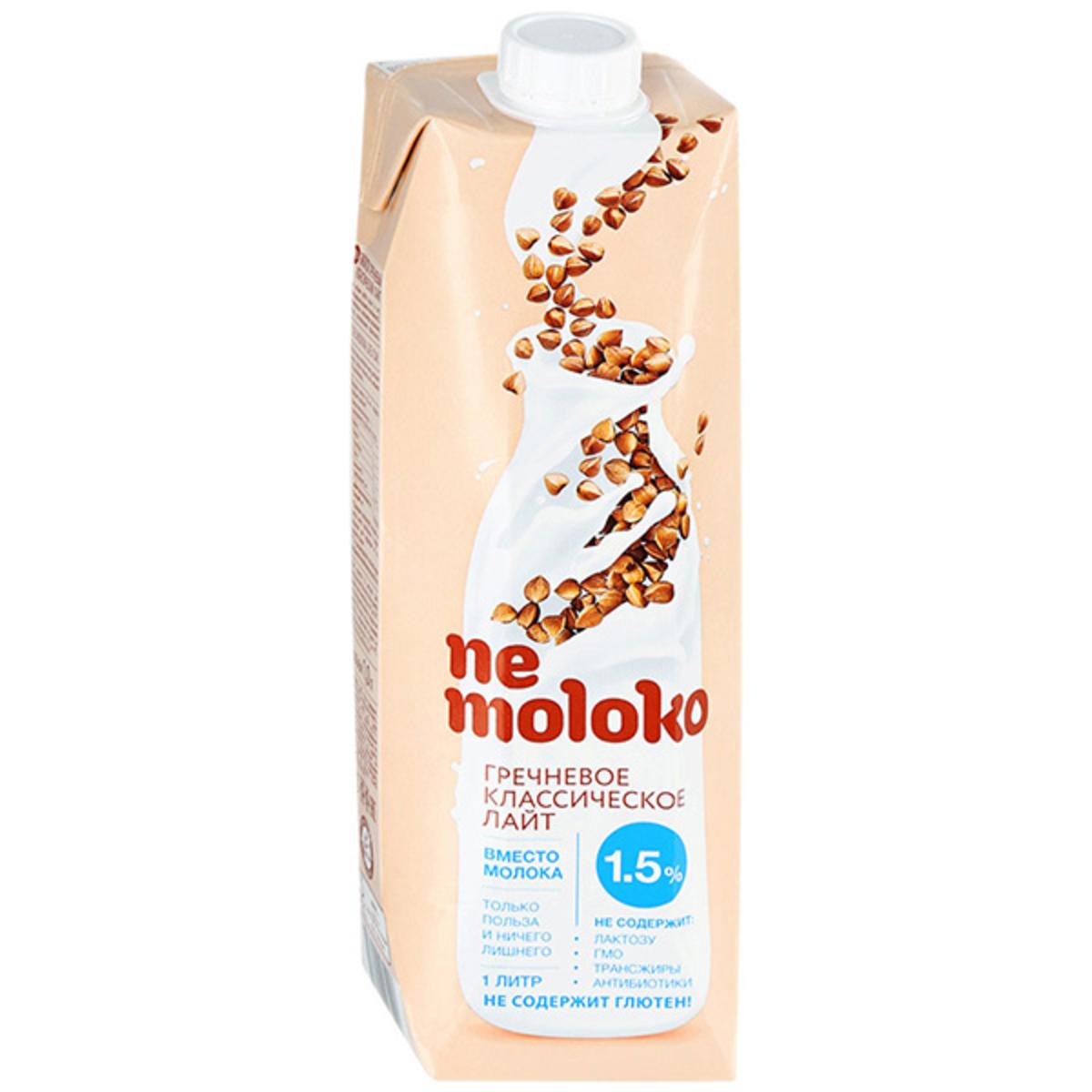 Немолоко гречневое Nemoloko напиток лайт 1.5% 1л Немолоко гречневое Nemoloko напиток лайт 1.5% 1л