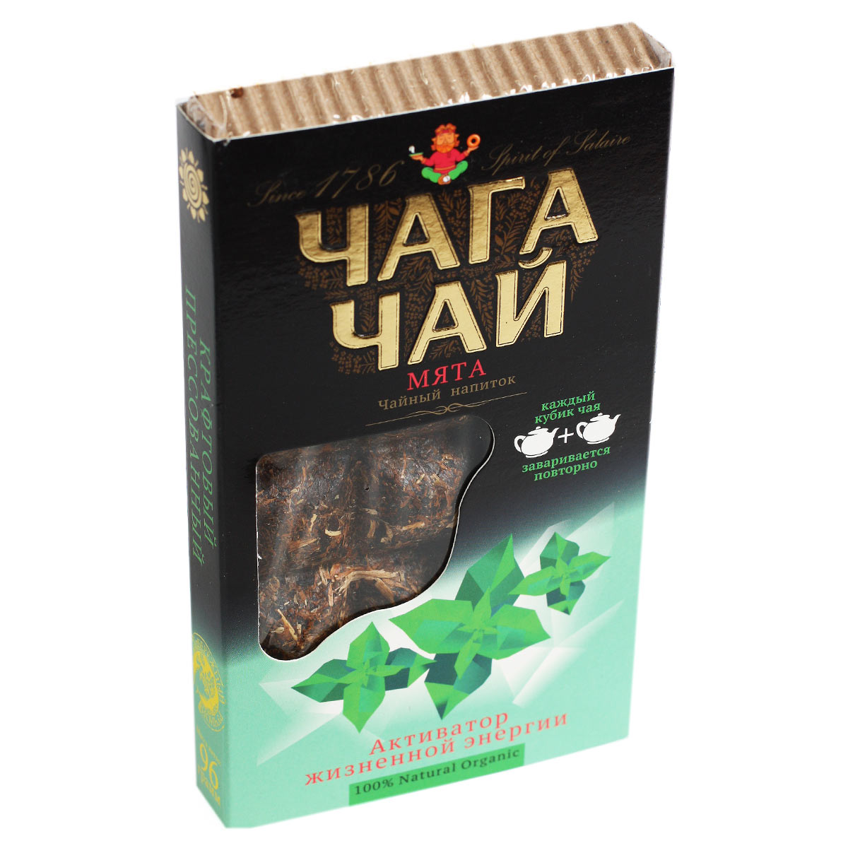 ЧАГА ЧАЙ МЯТА чайный напиток Активатор жизненой энергии 96г ЧАГА ЧАЙ МЯТА чайный напиток Активатор жизненой энергии 96г