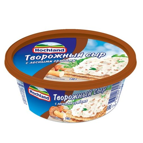 Сыр творожный  Хохланд сливочный с лесными грибами 140г