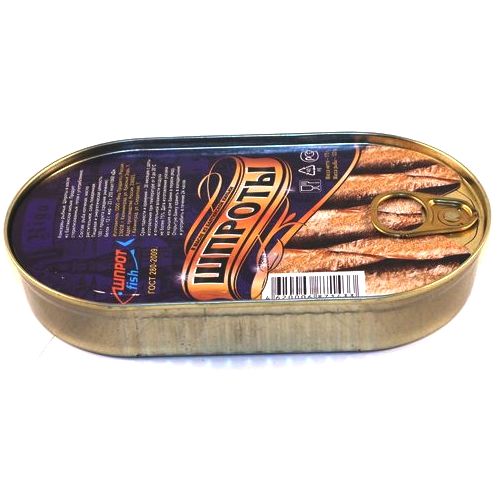 Шпроты в масле Шпрот fish банка-лодочка с ключом 175г