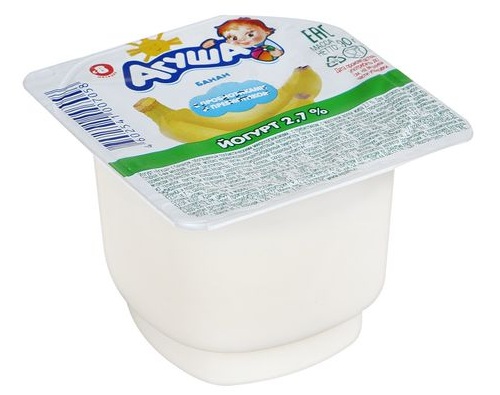 АГУША Йогурт банан 2.7% 90г