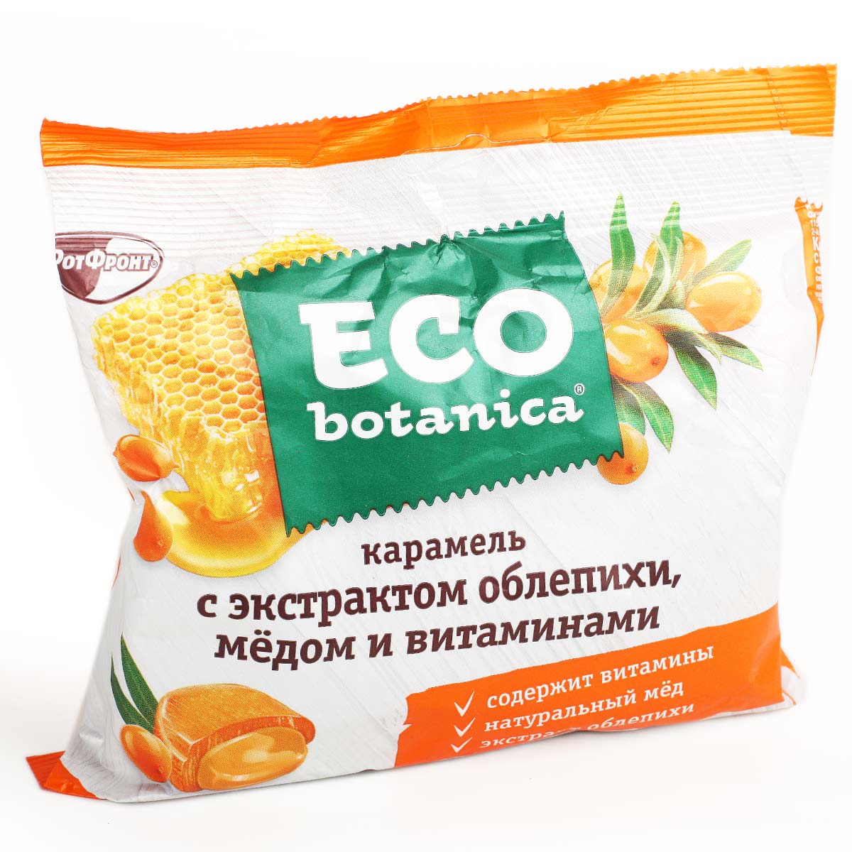 ЭКО ботаника карамель облепиха и мед ECO botanica 150г ЭКО ботаника карамель облепиха и мед ECO botanica 150г