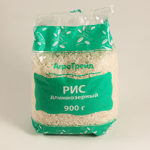 Колобок, рис длиннозерный, 900 г.