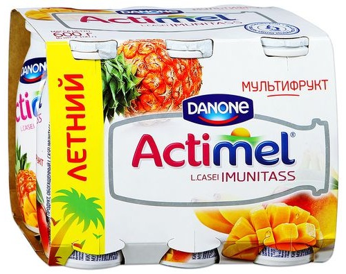 Актимель Мультифрукт 6*100г 