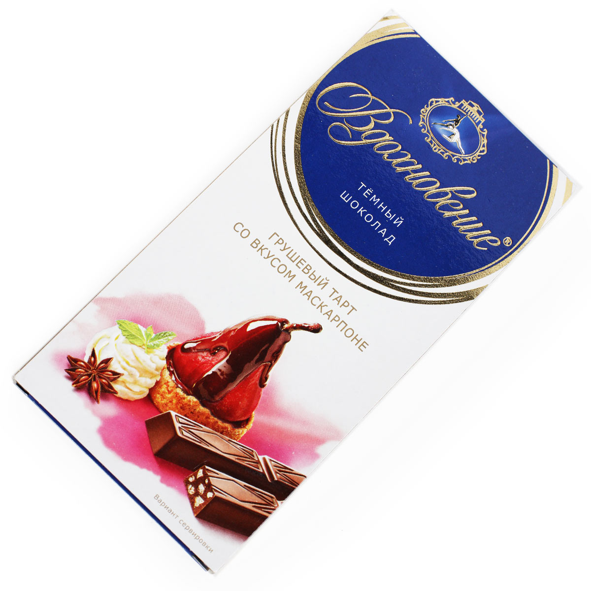 Шоколад Вдохновение темный грушевый тарт 100г