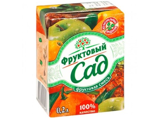 ФРУКТОВЫЙ САД, Нектар Мультифрукт, 0,2 л.