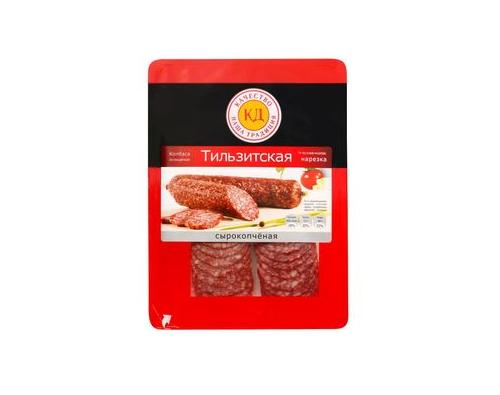 Калинингр.Деликатес, Колбаса Тильзитская  с/копч. (нарезка), 90г