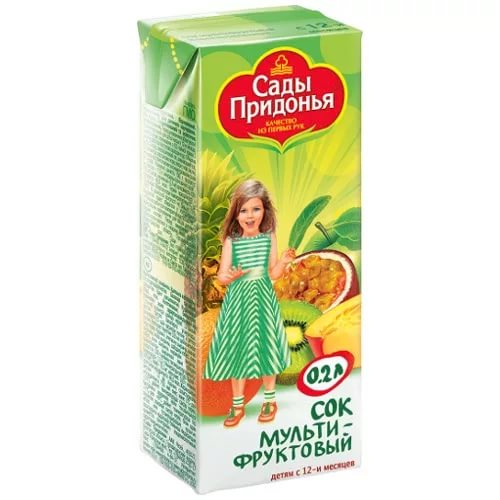 Сады Придонья сок Мультифрукт 0.2л Сады Придонья сок Мультифрукт 0.2л