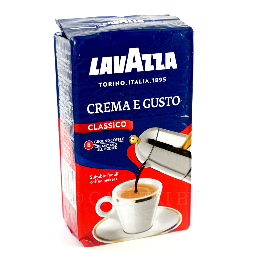 LAVAZZA Crema E Gusto кофе Лавацца молотый средней обжарки 250г