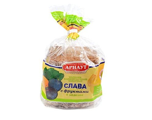 АРНАУТ хлеб Слава с фруктами в нарезке 300г 