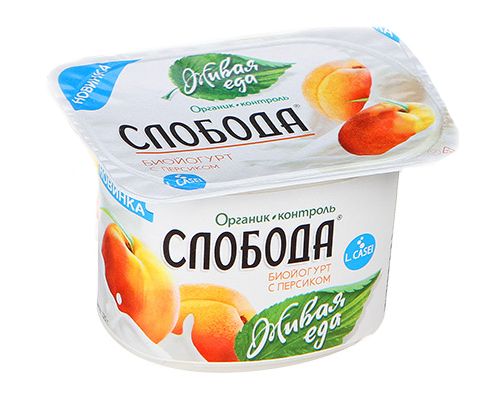 СЛОБОДА Биойогурт с персиком 125г 