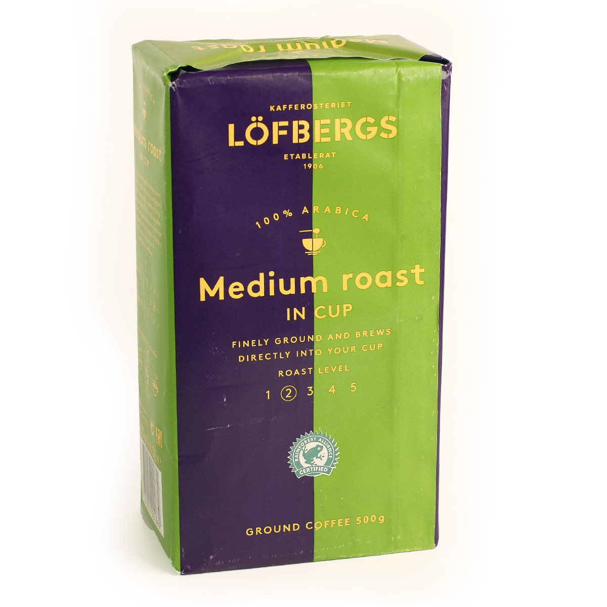 Lofbergs Medium Roast кофе Лофбергс молотый легкой обжарки 500г