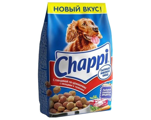 CHAPPI, сухой корм Говядина, 600 г. высокое качество