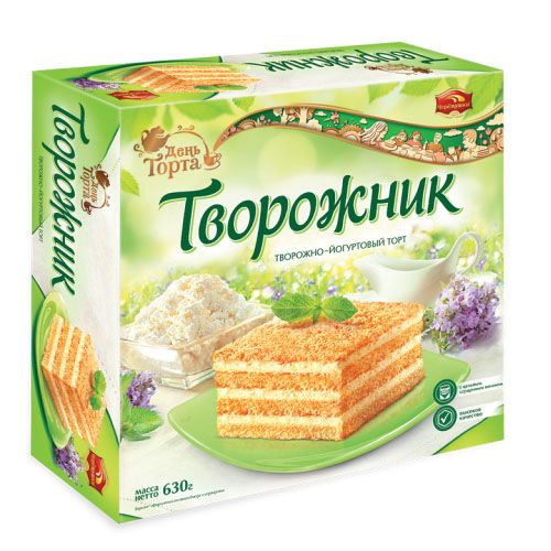 ЧЕРЕМУШКИ торт Творожник творожно-йогуртовый 400г ЧЕРЕМУШКИ торт Творожник творожно-йогуртовый 400г