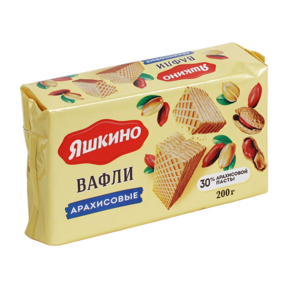 Яшкино вафли арахисовые 200г