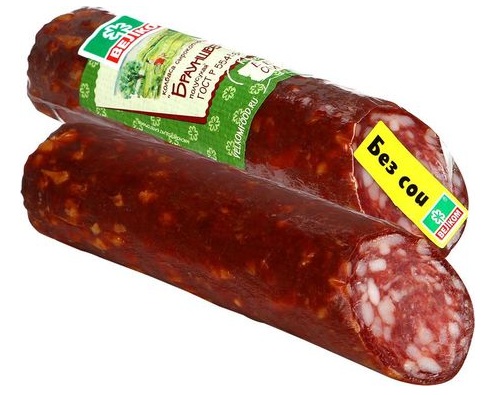 ВЕЛКОМ колбаса Брауншвейгская сырокопченая 235г