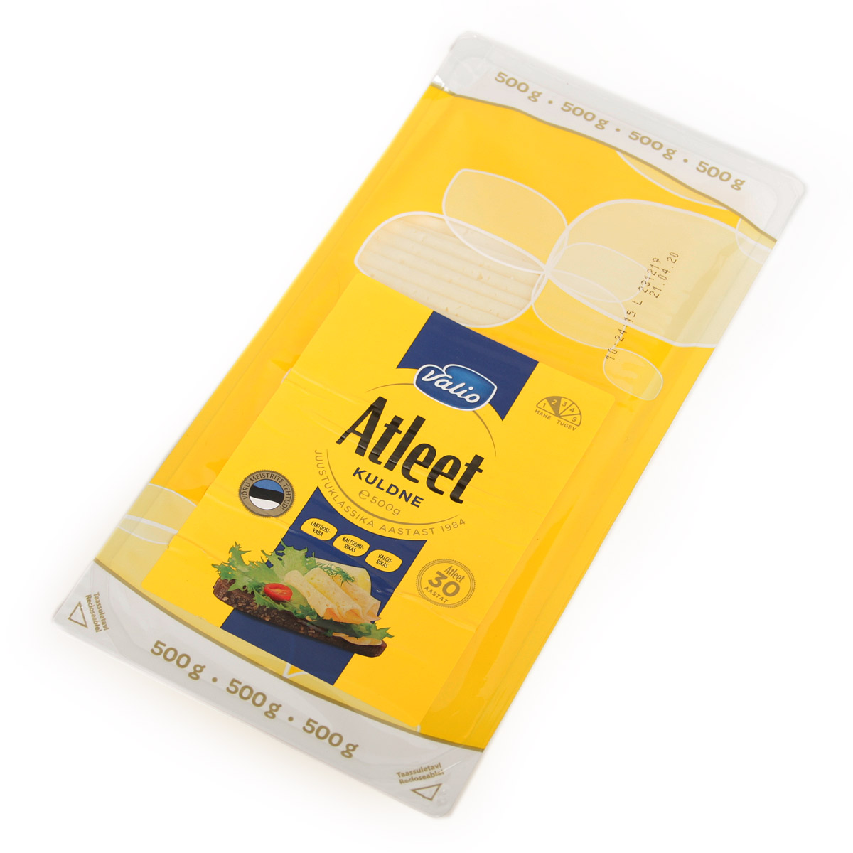 Atleet Kuldne сыр Атлет нарезка 29% 500г